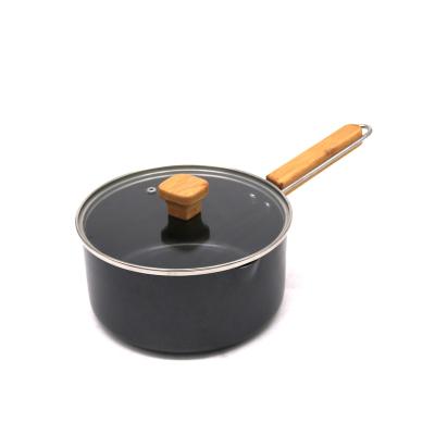 China Modern Gas Sauce Pan Small Milk Pot Customization Non-Stick Cookware and Induction Compatible Saucepan for sale