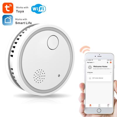 China Tamper Alarm TUYA APP Control WIFI Smoke Detector INTELLIGENT Smoke Fire Alarm for sale