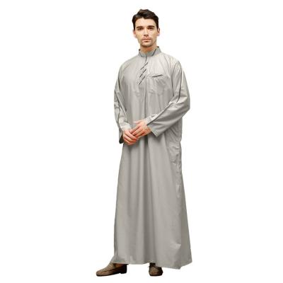 China High Quality Cotton Luxury Mens Abaya Middle East Muslim Prayer Clothing for sale