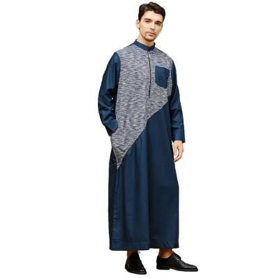 China Cheap Cotton Wholesale Daffah Muslim Men Thobe Abaya For Prayer for sale