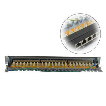 China Networking STP 24 1U 19inch and 110 dual krone IDC cat6A port patch panel for sale