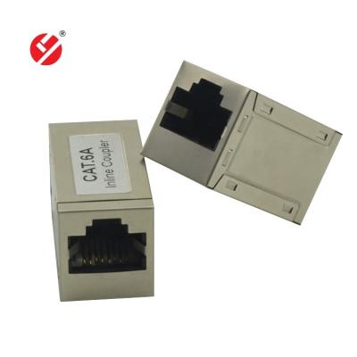 China Network cabling rj45 rj45 patch face box keystone jack female inline coupler CAT6A inline coupler for sale