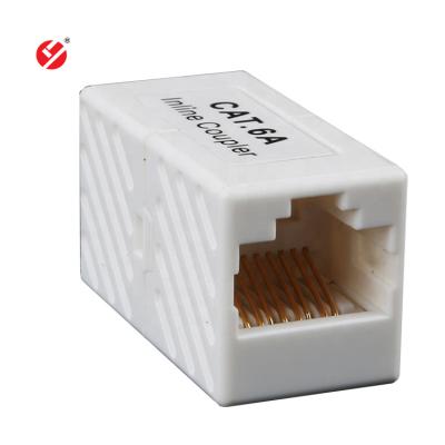 China Cat.6 RJ45-RJ45 Shielded Coupler RJ45 Connector Surface Box Type Integrated Trapezoidal Female To CAT6 Female for sale