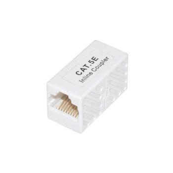 China Integrated Keystone Connectors Coupler 180 Degree RJ45 Connector Surface Box Female To CAT5e Female Coupler Unshielded Type for sale