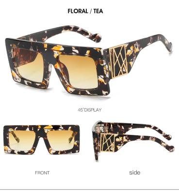 China Fashion sunglasses wholesale fashionable metal style semi-rim metal frame unisex sunglasses for sale