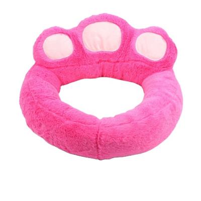 China Removable Cover Paw Shape Dog Bed Round Paw Shape Pet Bed Cute Hot Selling Breathable Pet Bed For Dogs for sale