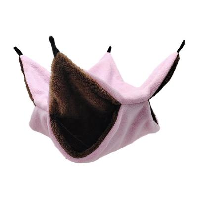 China Double Plush Toy Cat Hammock Sleeping Game Shape Breathable Creative Warm Animal Hamster Cub Bed for sale