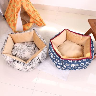 China Wholesale Creative Personality Travel Pet Cat Star Shaped Bed Pet Bed Warm And Comfortable Cute Pet Bed for sale