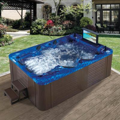 China Contemporary 6 Person Use Outdoor Hot Tub Massage Hydraulic Hot Tub Jet Spa Outdoor-Cheap Chinese Spa Whirlpool for sale