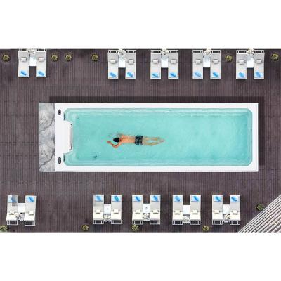 China Outdoor Rectangular Rectangular Commercial Fiberglass Pool Backyard Swimming Pool Inground for sale