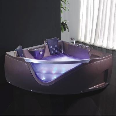 China With Sexy Bath Tub Adult Malaysia 1500mm Bath Tub Fiberglass Prices Double Waterfall Whirlpool Massage Bathtubs for sale