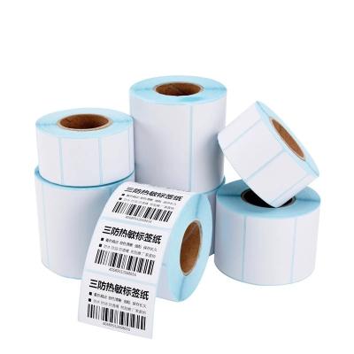 China Waterproof Adhesive Thermal Sticker Label Printing Paper Supermarket Prices Blank Label Direct Print Waterproof Printing Supplies for sale