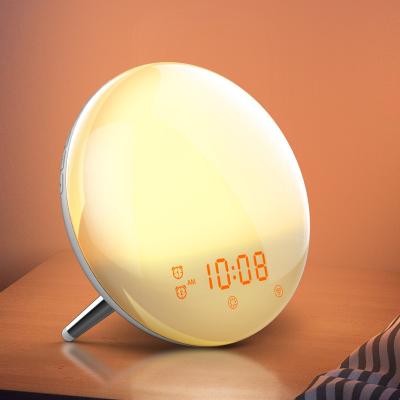 China Radio wake up light 2020 hot sale new somneo 3d sleep wake up light for student kids for sale