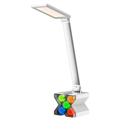 China 12V Adjustable Portable Folding Student Study Office LED Table Lamp With RGB Color Changing for sale