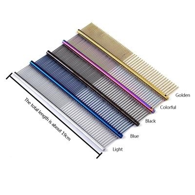 China Viable Wholesale Dog Pet Hair Remover Bulk Stainless Steel Pet Comb for sale