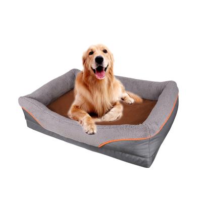 China New Good Price Good Winter Stored Removable Dog Sofa Comfy Calming Pet Bed for sale