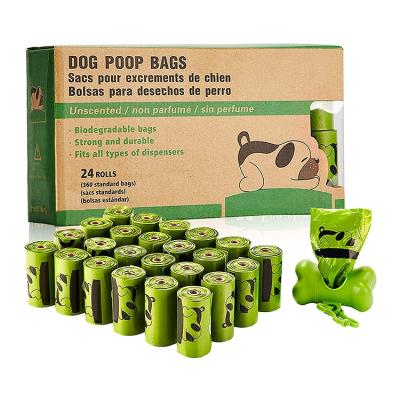 China Wholesale Customized Sustainable 100% Outdoor Cornstarch Biodegradable High Quality Dog Poop Compostable Bag for sale