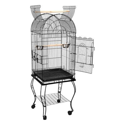 China Large Breathable Blue Horizontal Sliding Iron Parrot Breeding Large Popular Metal Cheap Breeding Big Birdcage Decorative Pet for sale