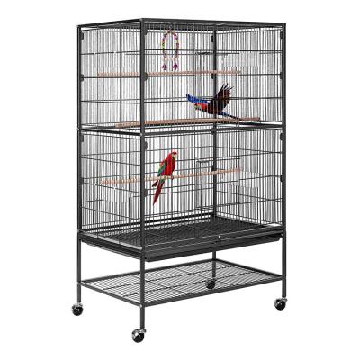 China Wholesale Breathable Durable High Quality Luxury Metal Encrypted Parrot Pet Bird Cage Iron Wire Big Large Large for sale