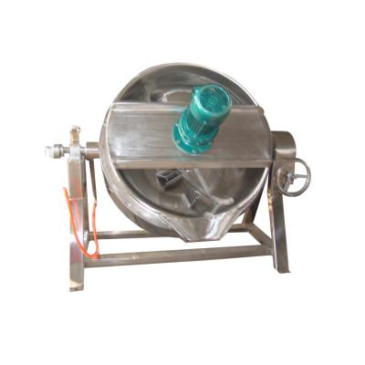 China Vegetable Processing Plant Double Cold Jacketed Kettle Jam Cooking Vacuum Jacket Kettle l Steam Jacketed Kettle Steamer for sale