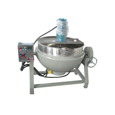 China Vegetable Processing Plant Stainless Steel Jacket Cooking Mixing Kettle Tilting Jacketed Kettle 300l Kettle for sale