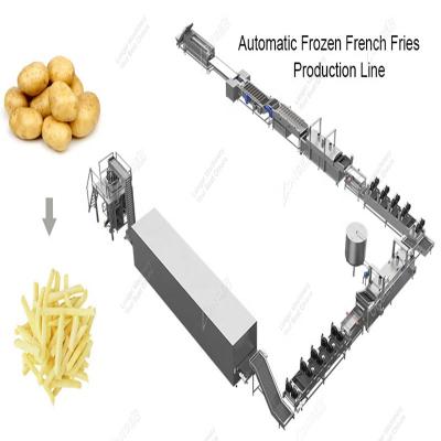 China Complete Turnkey Automatic Snack Plant Project Compound Frozen Potato Chips Production Line Making Machine for sale