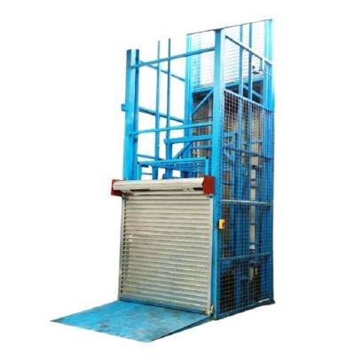 China Industrial warehouse hydraulic vertical guide rail cargo lift goods elevator price freight elevator for sale