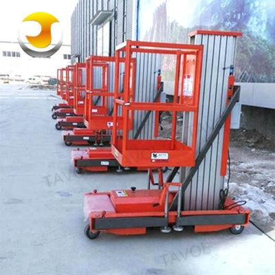 China China Multi Small man Hydraulic Goods Lift single Mast Aluminum Alloy Platform for sale