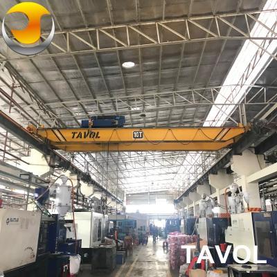 China Tavol Workshop Overhead Travelling Crane Bridge LH Electric Hoist Double Beam Girder for sale