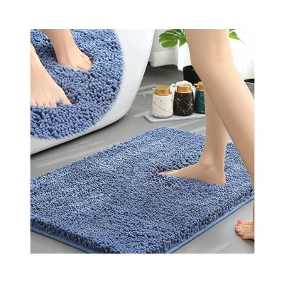 China Anti-skid and wear-resistant floor fully stocked washable Mat Absorbent Rug Chenille Carpet for sale