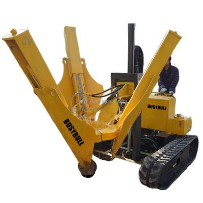 China Tree Packing BUSYBULL Mini Tree With Soil Grafting Machinery Shafts Excavator 3 Movable Blades for sale