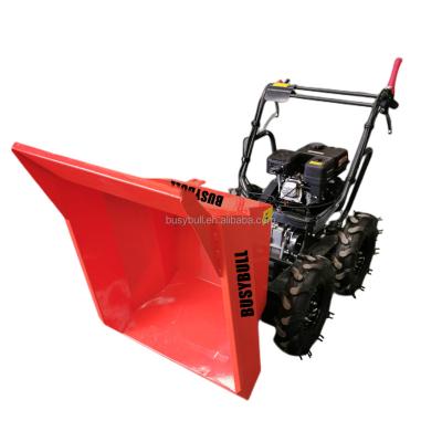 China BUSYBULL Stores 300kg Construction Material Mini Dumper Four Wheel Drive Wheeled Hand Support For Construction Easy Operate On Sale for sale