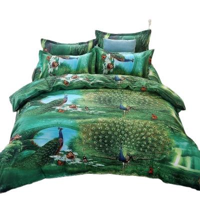 China Wholesale 3d Flower Print 3d Bedding Set Comforter Quilt Duvet Cover Bed Sheet Animal Custom Nondisposable Flat Sheet for sale