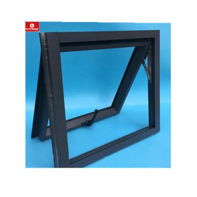 China High Quality Tempered Chandelier Modern Design Safety Balcony Windows Screen PVC Black Magnetic Color Tent Wholesale Double Color Tent Hung Window for sale