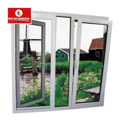 China upvc pvc plastic tilt and turn glass window/customized magnetic screen for living room for sale