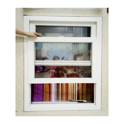 China Magnetic Screen American Style Upvc/PVC/Vinyl Sing Window Hung With Fiberglass Screen for sale