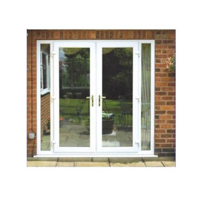 China PVC Exterior / Interior Double Glazed Vinyl Casement Doors Windproof for sale