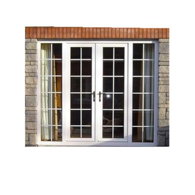 China Windproof Hurricane Resistant Casement Door PVC Casement Door With Double Glazing Glass For Bahama for sale