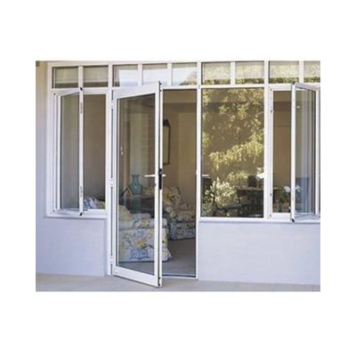 China Simple Design Pvc Casement Interior Door Upvc Windproof Single Swing Door From Guangdong Foshan Factory Manufacturer for sale