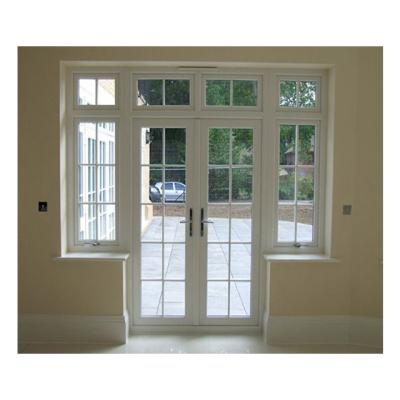 China Door Customized Pvc Hurricane Impact Interior Doors Upvc Windproof French Door Casement Vinyl Size And Color Factory Manufacturer for sale