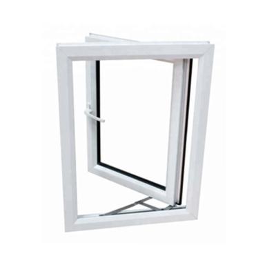 China Good Quality Upvc Magnetic Reflective Glass Casement Window Double Glazing Screen PVC Windproof Windows for sale