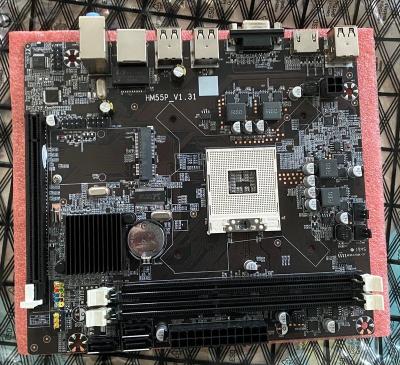 China HM55 desktop motherboard support rPGA 989 Intel CPU micro-ATX architecture for sale