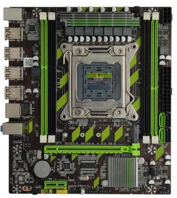 China Desktop gaming motherboard X79G supports LGA2011 Xeon CPU 4*DDR3 micro-ATX architecture (19 x 22cm) for sale