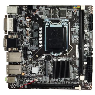 China Mini desktop motherboard h61 ITX mainboard motherboard 1155 for core i7 for sale