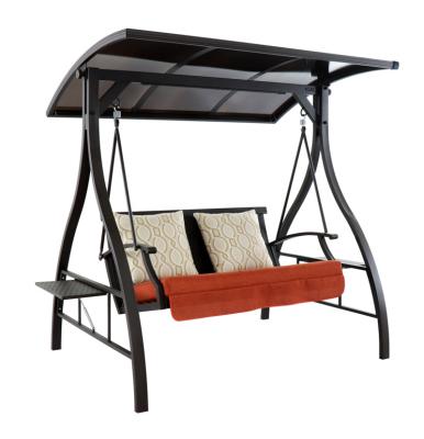 China 2020 Modern Low Price Solar PC Top Swing Swing Chair For Garden Balcony for sale