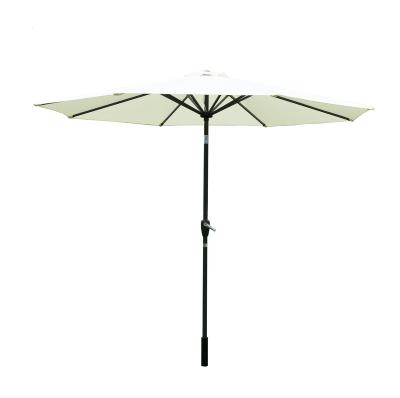 China Patio/Garden/Outdoor/Hotel/Beach Garden Aluminum Umbrella Portable Patio Pagoda Umbrella Patio Umbrella with Push Button Tilt and Crank, with Wind Pipe for sale