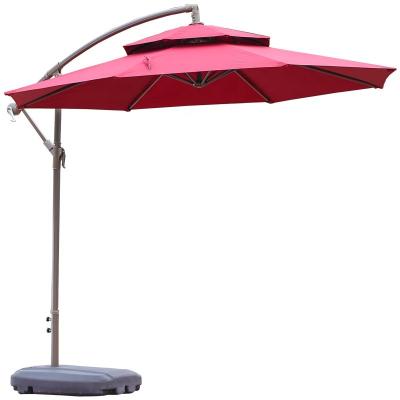 China Outdoor Furniture Outdoor Umbrellas for Restaurants UV Resistant Outdoor Sun Umbrella Cantilever Umbrellas for Patio Garden Beach for sale