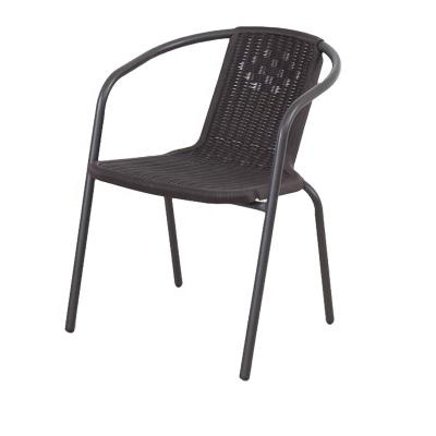 China 2022 Style Modern Garden Chair Rattan Plastic Metal Rattan Chair For Picnic for sale