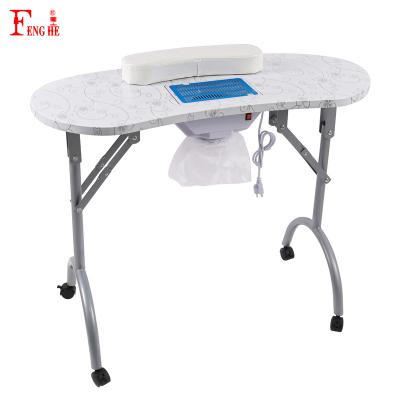 China Minimalist MT-020F Simple Foldable Nail Art Table Wind Salon Nail Technician Desk for sale