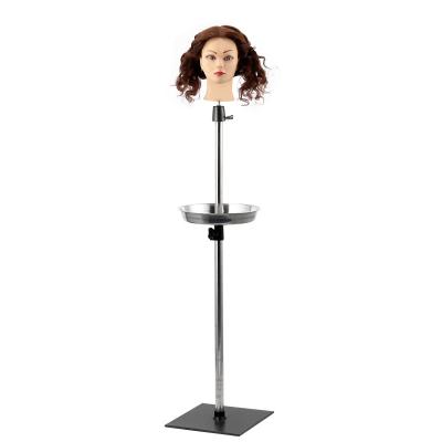 China H0052 Adjustable Professional Stable Salon Mannequin Head Stand With Plate for sale